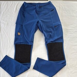 Blue Fjallraven Women's Abisko Trekking Tights--Small